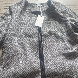 Pleione by Anthropology Monochrome Patterned Blazer